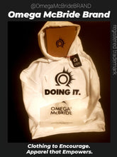 Load image into Gallery viewer, DOING IT. White Robe Trendsetter Travel Hoodie