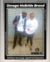 Load image into Gallery viewer, DOING IT. White Robe Trendsetter Travel Hoodie