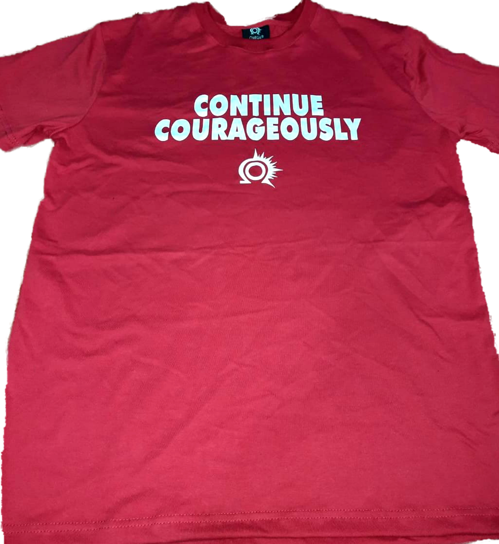 CONTINUE COURAGEOUSLY Proactive Graphic Tee